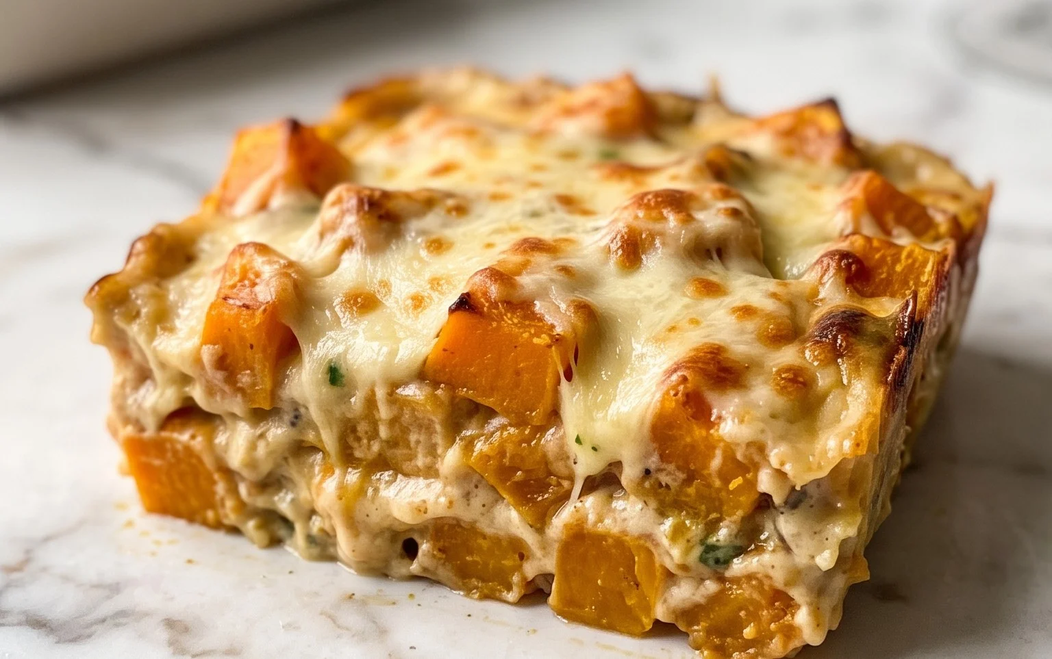 Easy Butternut Squash Casserole with Sausage