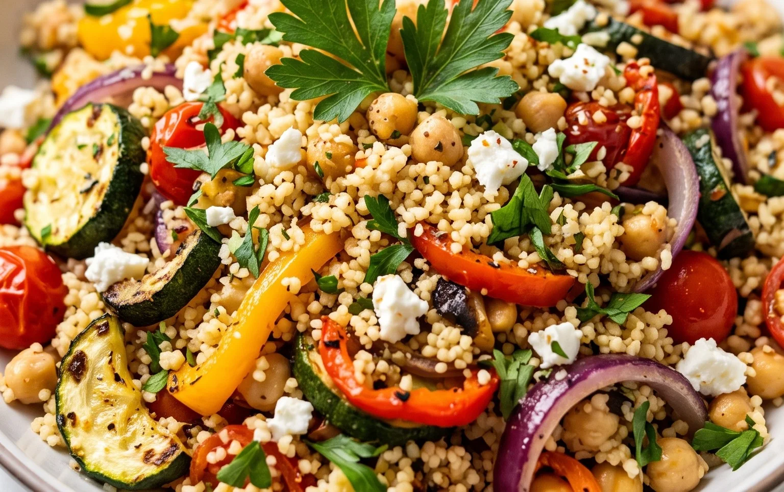 Roasted Vegetable Couscous Salad Recipe