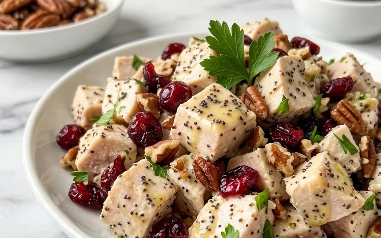 Cranberry Pecan Chicken Salad Poppy Seed Dressing